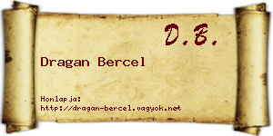 Dragan Bercel névjegykártya